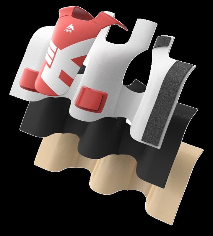 전자호구 3D 분해 렌더